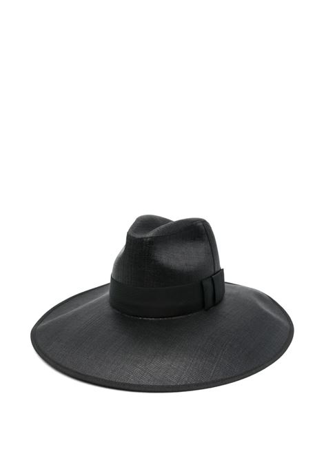 Cappello a Tesa Larga In Nero ALEXANDER MCQUEEN | 826825-3E19Q1000